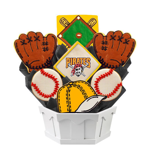 MLB1-PIT - MLB Bouquet - Pittsburgh Pirates Cookie Bouquet