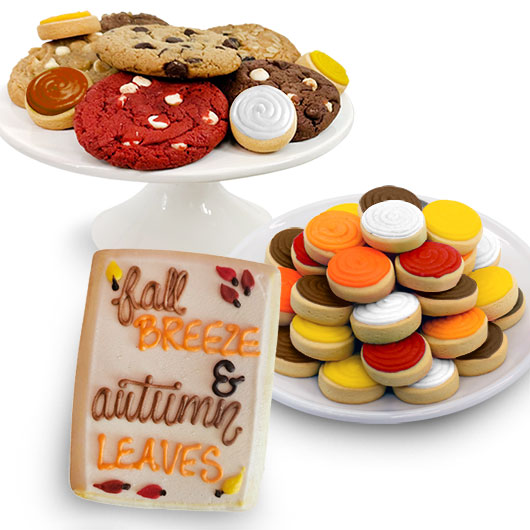 SBF1 - Fall Breeze & Autumn Leaves Sampler Box Cookie Box