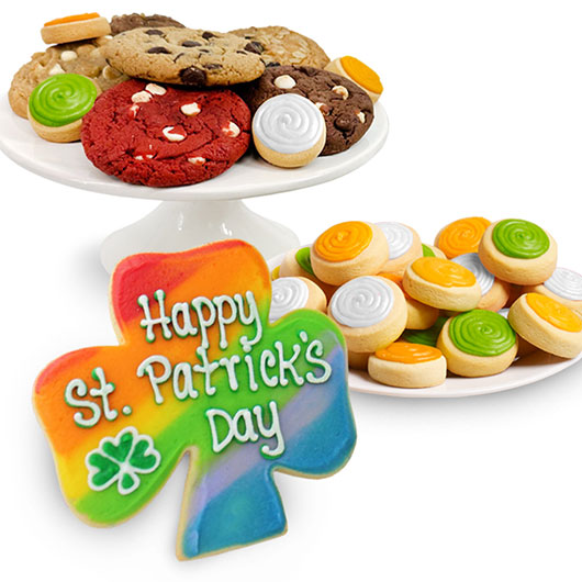 SBST1 - Sweet Treats Sampler Box St Patricks Day Cookie Box