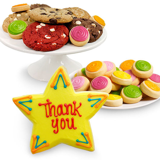 SBTY1 - Sweet Treats Sampler Box – Thank You  Cookie Box