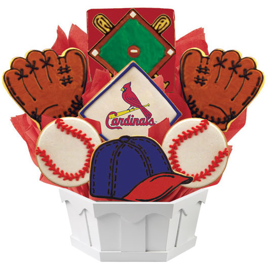 MLB Bouquet - St. Louis Cardinals Cookie Bouquet