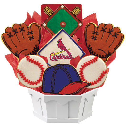 MLB1-STL - MLB Bouquet - St. Louis Cardinals Cookie Bouquet