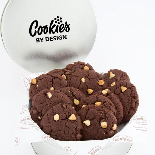 TIN12-WCC - Tin of One Dozen Decadent Chocolate Gourmet Cookies Gourmet Cookies