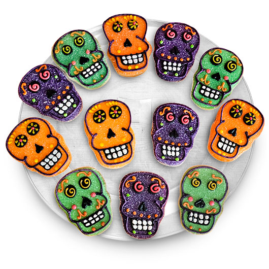 TRY448 - Sugar Skulls Favors Tray Cookie Tray