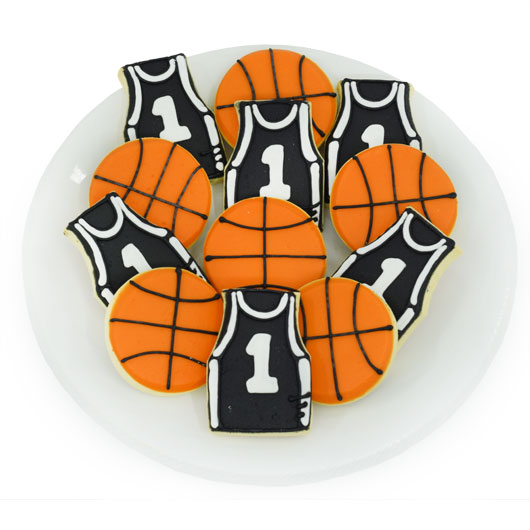 TRY502 - Basketball Favor Tray Cookie Tray