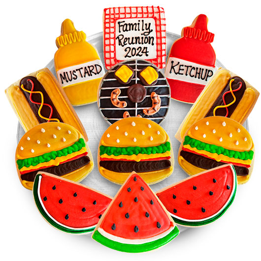 TRY72 - BBQ Let’s Eat Favor Tray Cookie Tray
