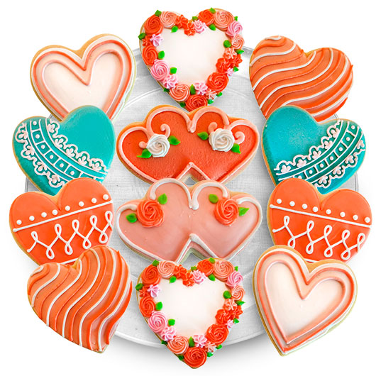 TRY80 - My Heart Cookie Favor Tray Cookie Tray