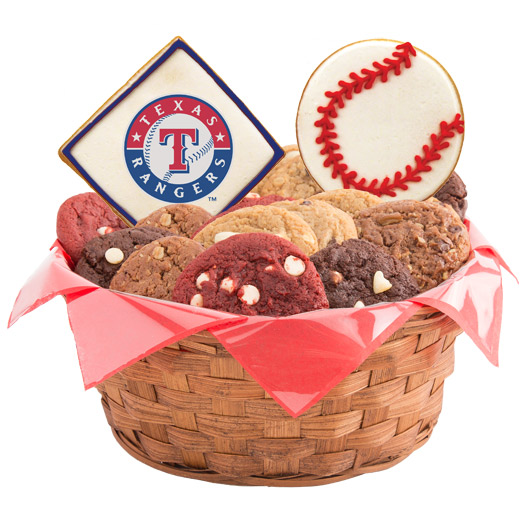 WMLB1-TEX - MLB Basket - Texas Rangers Cookie Basket