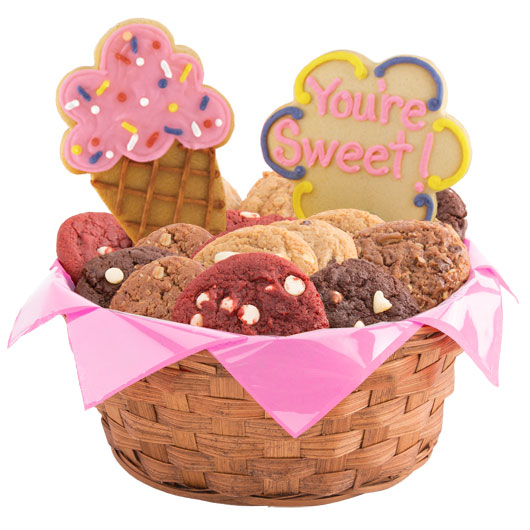 W4 - Ice Cream Cones Basket Cookie Basket