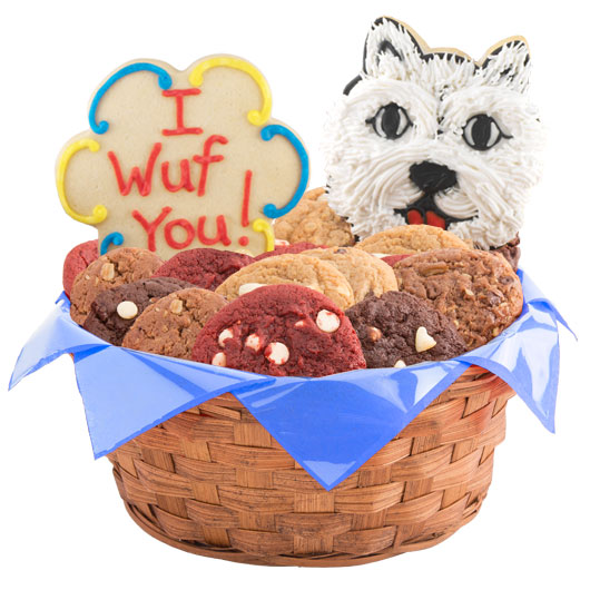 Puppy Love Cookie Basket