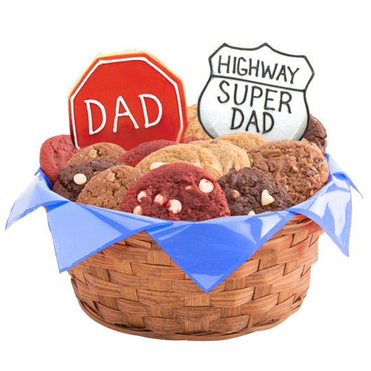 W193 - Dad Appreciation Highway Basket Cookie Basket