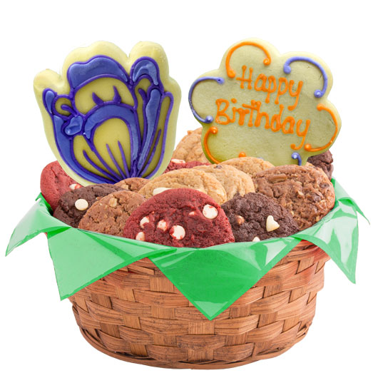 Birthday Spring Blossoms Cookie Basket