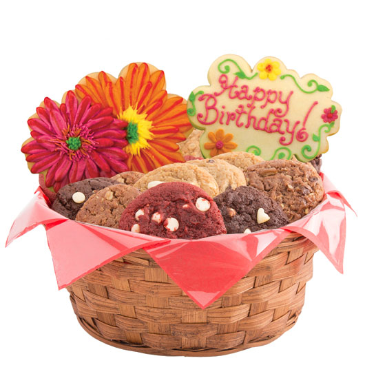 W238 - Birthday Splendor Basket Cookie Basket