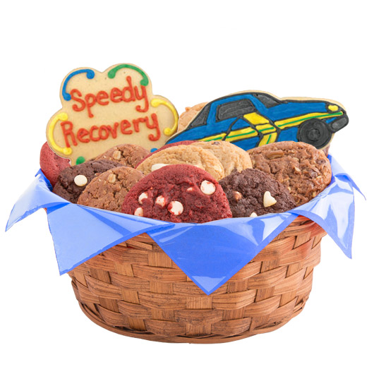 Speedy Recovery Cars Cookie Basket