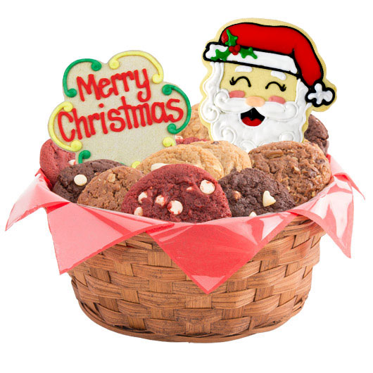 W275 - Merry Christmas Basket Cookie Basket