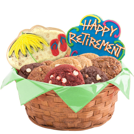 Sunny Retirement Wishes Cookie Basket