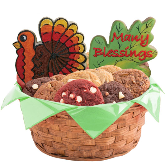 W321 - Fall Blessings Basket Cookie Basket