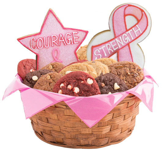 W384 - Hope, Faith, Love, Awareness Basket Cookie Basket