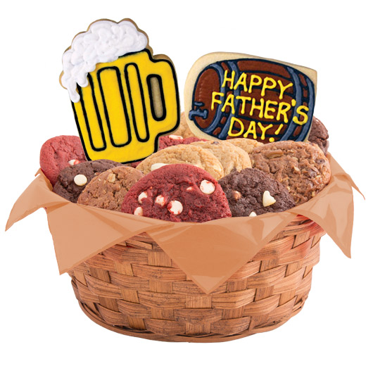 W397 - A Toast to Dad Basket Cookie Basket