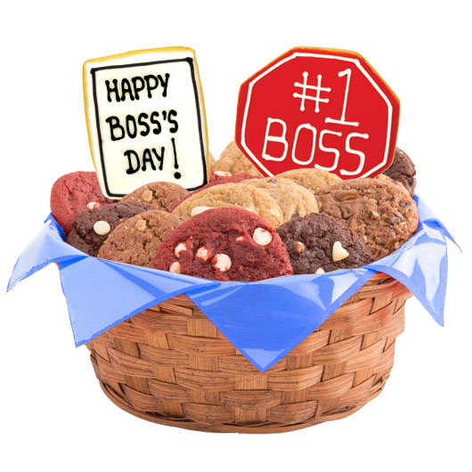 W434 - Number 1 Boss Basket Cookie Basket