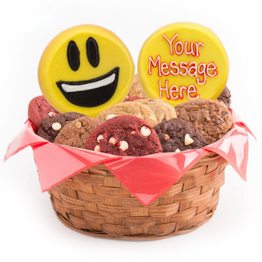 Sweet Emojis Cookie Basket
