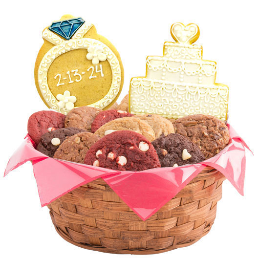 W455 - I Do Basket Cookie Basket