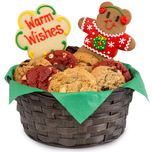 W459 - Beary Ugly Sweaters Basket Cookie Basket