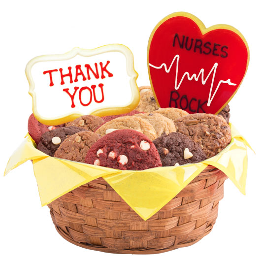 W463 - Nurses Rock Basket Cookie Basket