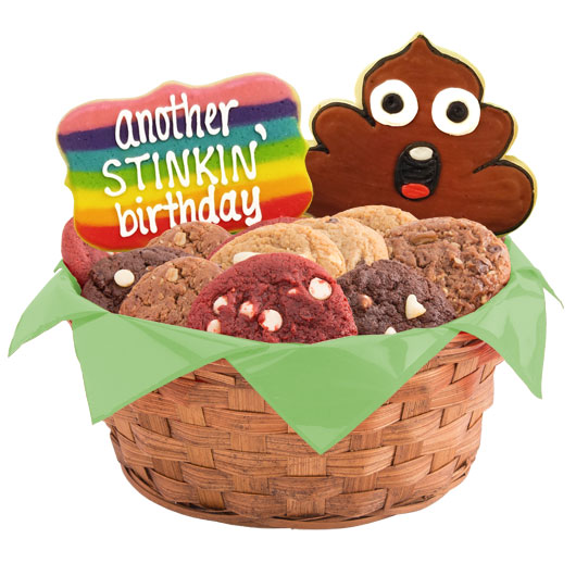 Another Stinkin’ Birthday Cookie Basket