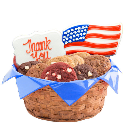 W491 - Military Thank You Cookie Basket