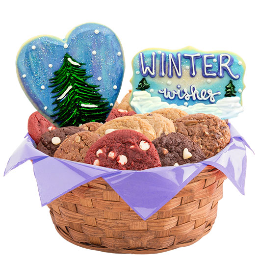 Winter Flurries Cookie Basket