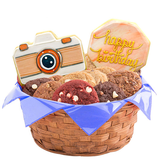 W516 - Picture Perfect Birthday Basket Cookie Basket