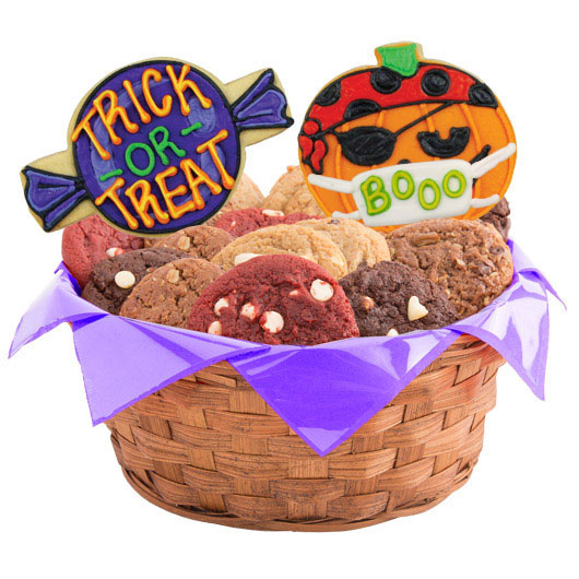 Pumpkin Bash Masks Cookie Basket