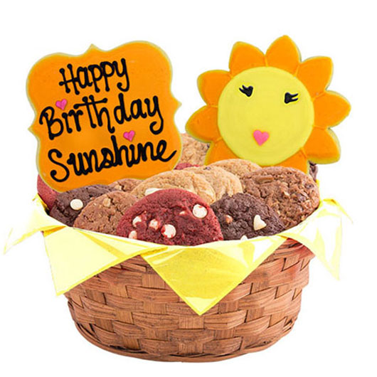 Happy Birthday Sunshine Cookie Basket