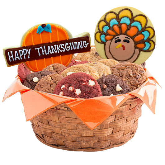 W534 - Thanksgiving Feast Together Basket Cookie Basket