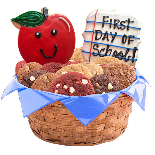 W545 - First Day Of School Basket Cookie Basket