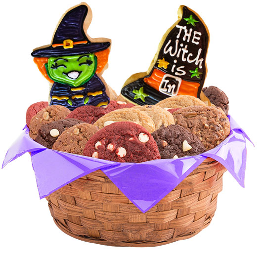 W546 - The Witch Is In Basket Cookie Basket