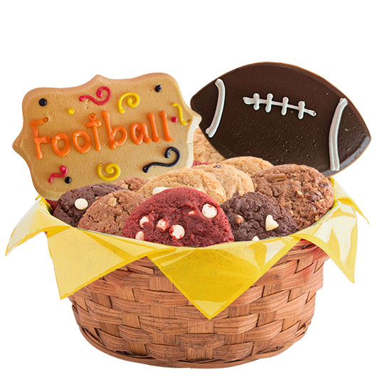 W548 - Fall, Family, & Football Basket Cookie Basket