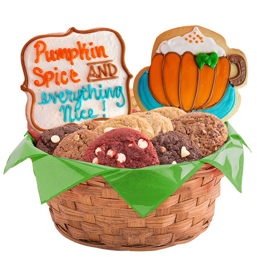 W550 - Pumpkin Spice and Everything Nice Basket Cookie Basket