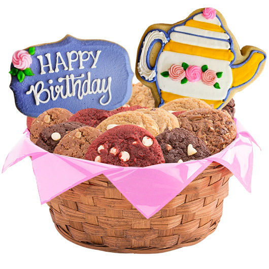 W566 - Tea with Mom Birthday Basket Cookie Basket