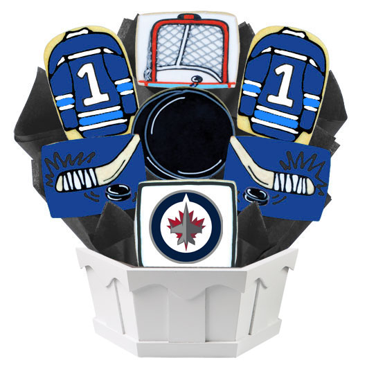 Hockey Bouquet - Winnipeg Jets Cookie Bouquet