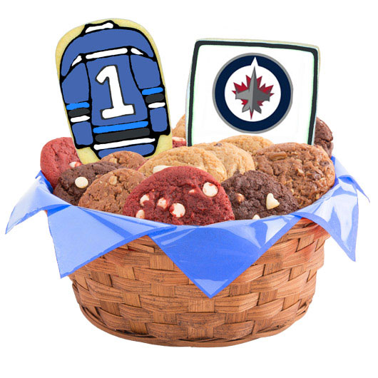 Hockey Cookie Basket - Winnipeg Jets
