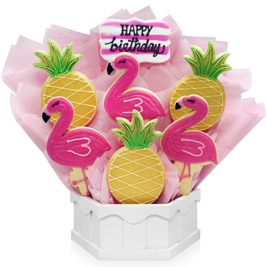 A484 - Summer Vibes Birthday Cookie Bouquet