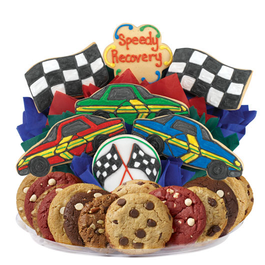 Speedy Recovery Cars Gourmet Gift Basket