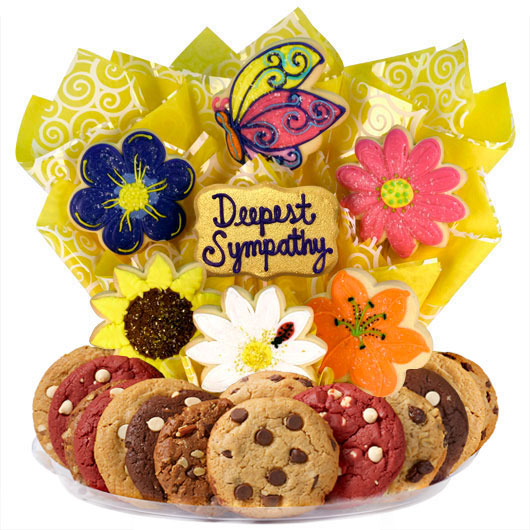 B479 - Sympathy Flowers BouTray™ Cookie Boutray