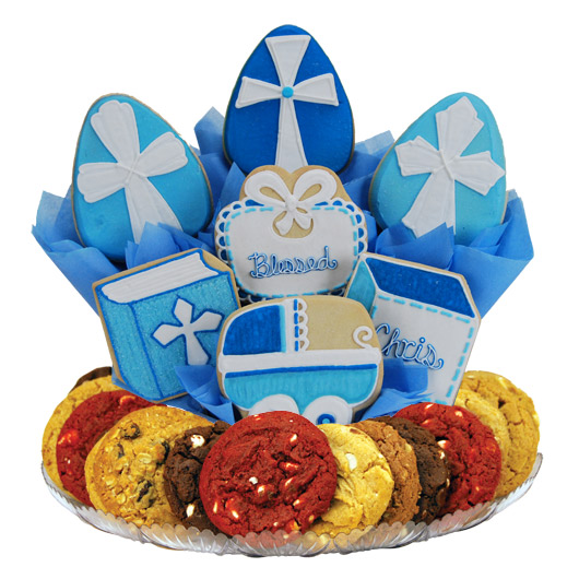 B378 - Blessed Baptism  - Boy BouTray™ Cookie Boutray