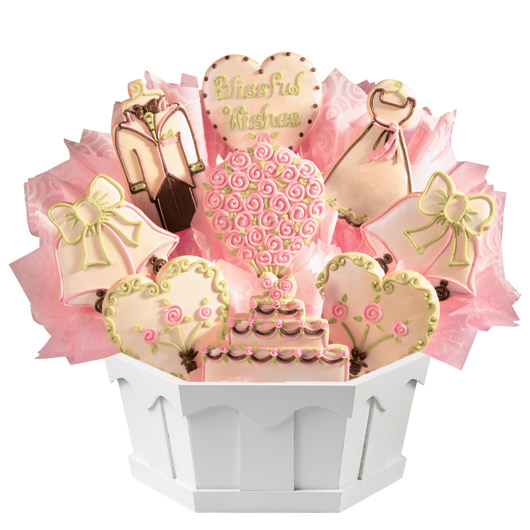 Blissful Wishes Cookie Bouquet