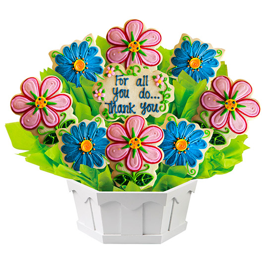 A284 - Blossoms of Thanks Cookie Bouquet