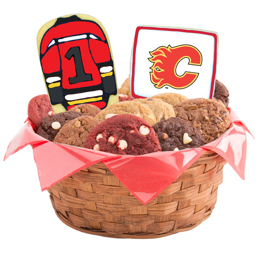 WNHL1-CGY - Hockey Basket - Calgary Cookie Basket
