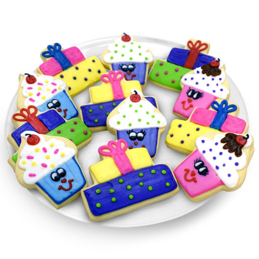 TRY475 - Party Cupcakes Favor Tray Cookie Tray